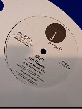 Boo I'm Ready 12" vinyl single 2004 promo unplayed hip hop